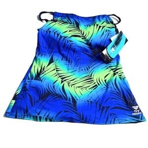 TYR Thnkc7as women’s swimsuit multi cool Sunset FN HI NK TNKI Size 8.